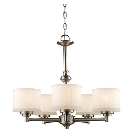 TRANS GLOBE Cahill 24In. Wide Chandelier 70728 BN